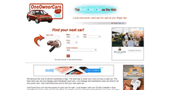 Desktop Screenshot of oneownercars.com