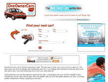 Tablet Screenshot of oneownercars.com